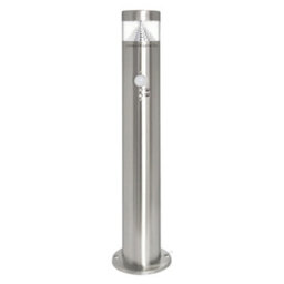 Long Life Lamps Company Pir Led Bollard Garden Lamp Post Stainless Steel Outdoor Pir Ground Light Warm White - thumbnail 3
