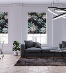 Lister Cartwright Cacti Design Blackout Roller Blinds Child Safety Included Floral Design, 180 X 140 Cm - thumbnail 3
