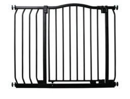 Bettacare Curved Top Dog Gate, 98Cm -107Cm, Matt Black, Pressure Fit Pet Gate For Dog And Puppy, Pet And Dog Barrier - thumbnail 1