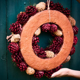 Dibor Cinnamon Stars Festive Decor Autumn-Winter Front Door Wreath Christmas Wreath 38Cm - thumbnail 6