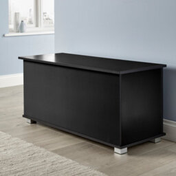 Home Source Malmo Storage Ottoman Chest Black - thumbnail 2