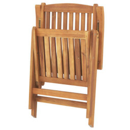 Beliani Set Of 6 Garden Chairs With Cushions Java Acacia Wood Taupe - thumbnail 8