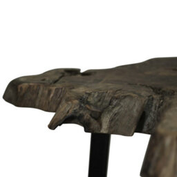 Berkfield Coffee Table Genuine Teak 80X70X38 Cm - thumbnail 8
