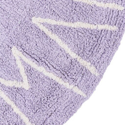 Beliani Kids Rug Vurgun Light Violet 120 Cm Cotton - thumbnail 6