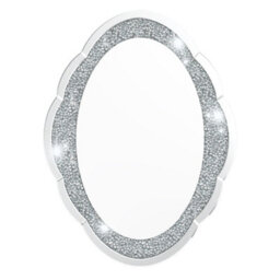 Artloge 600X800mm Large Decorative Bling Diamond Crystal Wall Mirror Bedroom Livingroom Hall Entry - thumbnail 7