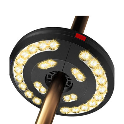 Led Garden Parasol Lights Usb Rechargeable Patio Umbrella Pole Light - image 1