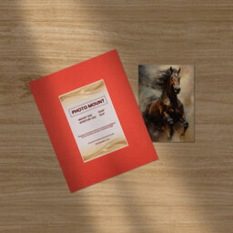 Ak Frames 10X8 Poppy Red Picture Mounts To Fit 6X4 Aperture Size - Mount Board Only (No Frame Included) - thumbnail 5