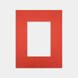 Ak Frames 10X8 Poppy Red Picture Mounts To Fit 6X4 Aperture Size - Mount Board Only (No Frame Included) - thumbnail 1