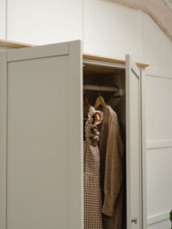 Statement Furniture Pembroke Double Wardrobe With Oak Top - Harbour Stone - thumbnail 3