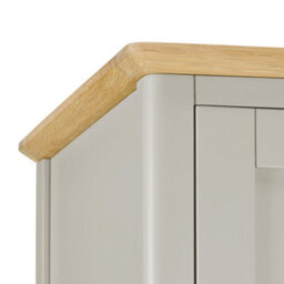 Statement Furniture Pembroke Double Wardrobe With Oak Top - Harbour Stone - thumbnail 6