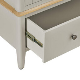Statement Furniture Pembroke Double Wardrobe With Oak Top - Harbour Stone - thumbnail 5