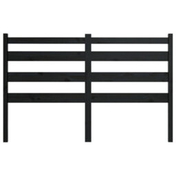 Walplus Bed Headboard Black 166X4X100 Cm Solid Wood Pine - thumbnail 4