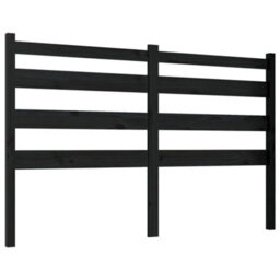 Walplus Bed Headboard Black 166X4X100 Cm Solid Wood Pine - thumbnail 2
