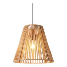GoodHome Florican Natural Round Lamp Shade (D)29.5Cm - thumbnail 2