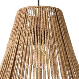 GoodHome Florican Natural Round Lamp Shade (D)29.5Cm - thumbnail 5