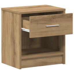 Berkfield Bedside Cabinets 2 Pcs With Drawer Artisan Oak 39X28X41 Cm - thumbnail 6
