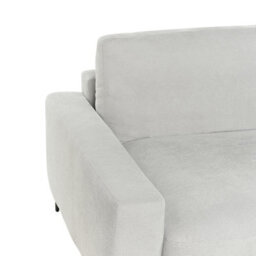 Beliani Corner Sofa 3 Seater Maloy Chenille Light Grey Right Hand - thumbnail 6