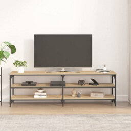 Berkfield Industrial Tv Cabinet Sonoma Oak 160X30X50 Cm Engineered Wood - thumbnail 3