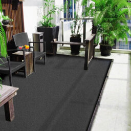 Floordirekt Artificial Felt Grass Matting Wonder Colour Easy Care Durable Ideal For Balcony Terrace Anthracite - 67 X 350 Cm - thumbnail 2