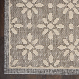 Nourison Outdoor Cozumel Czm03 Grey Rug-160Cm X 221Cm - thumbnail 3