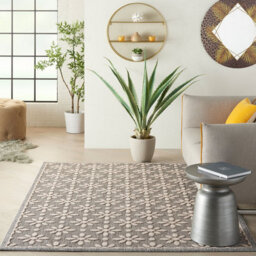 Nourison Outdoor Cozumel Czm03 Grey Rug-160Cm X 221Cm - thumbnail 2