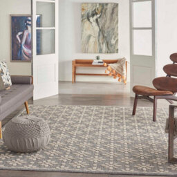 Nourison Outdoor Cozumel Czm03 Grey Rug-160Cm X 221Cm - thumbnail 1