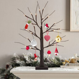 Long Life Lamps Company Led Indoor Christmas Brown Tree Miniature 60Cm Mains And Battery Operated Tree01 - thumbnail 8