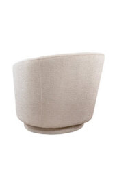 my furniture Melville Swivel Chair - Light Taupe - thumbnail 3
