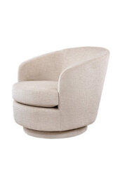 my furniture Melville Swivel Chair - Light Taupe - thumbnail 1