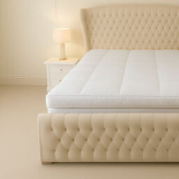 MHG Living Duck Feather & Down Mattress Topper - 100% Cotton Cover, Up To 5 Inch Extra Thick, Soft & Supportive