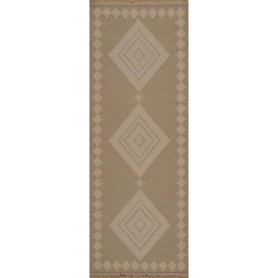Livabliss Mystery-Washable Tan Beige Ivory Modern Living Dining Jute Rug 79 X 220 Cm Easy Care, Non Shedding - image 1