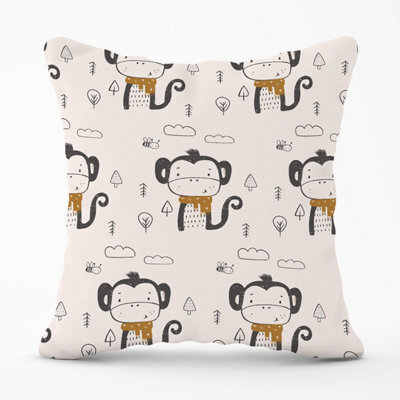 Warren Reed Designer Monkey Forest Outdoor Cushion 45Cm X 45Cm - image 1