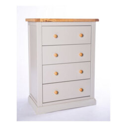 Cabinet Bits Loreo 4 Drawer Chest Of Drawers Wood Knob - thumbnail 3