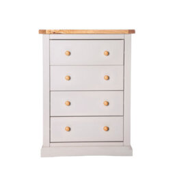 Cabinet Bits Loreo 4 Drawer Chest Of Drawers Wood Knob - thumbnail 1