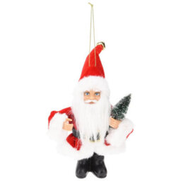 Urbn-Living Urbnliving 3 Mini Hanging Santa Claus Christmas Tree Bauble Ornament Traditional Decor - thumbnail 6