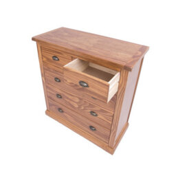 Cabinet Bits Tirolo 5 Drawer Chest Of Drawers Brass Cup Handle - thumbnail 4