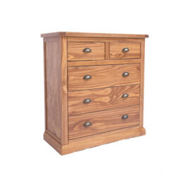 Cabinet Bits Tirolo 5 Drawer Chest Of Drawers Brass Cup Handle - thumbnail 2