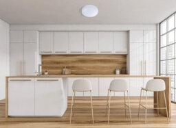 Luminosa Lighting Luminosa Borla 33Cm Flush Ceiling Light White 4000K Neutral White - thumbnail 3