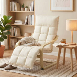 Homcom Accent Chair, Leisure Lounge Chair Armchair With Footrest, Cream - thumbnail 8