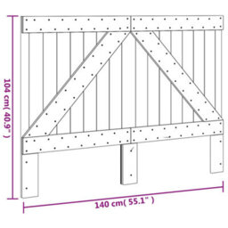 Walplus Headboard 140X104 Cm Solid Wood Pine - thumbnail 7