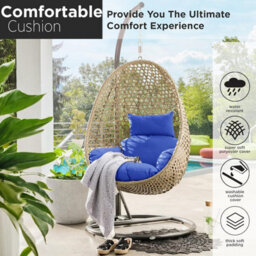 istyle mode Royal Replacement Cushion For Swing Egg Chair, 5 Pieces Water-Resistant Hanging Basket Swing Chair Cushion - thumbnail 6