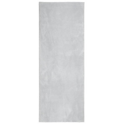 Berkfield Modern Rug Huarte Short Pile Soft And Washable Grey 80X200 Cm