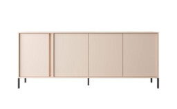 Arte Dast E Contemporary Sideboard Cabinet 4 Hinged Doors 4 Shelves Beige (H)820mm (W)2030mm (D)400mm - thumbnail 3
