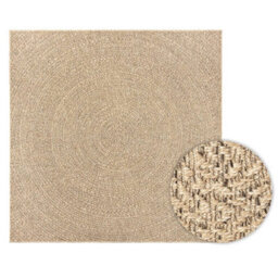 Berkfield Rug Zizur 240X240 Cm Jute Look Indoor And Outdoor - thumbnail 2