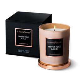 Aroma Naturals Candle 215G Velvet Rose & Oud Soy Wax Scented 35H Burn Time