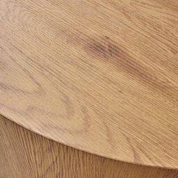 Sweeek - Round Coffee Table Oak Wood Effect Delos 80X80X35 Cm - thumbnail 5