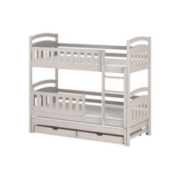 Arte Space-Saving Cashmere Blanka Bunk Bed With Trundle And Storage W198Cm - Triple Sleeper With Mattresses For Organised Family Living - thumbnail 2
