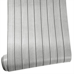 Grey 3D Wood Grain Wall Panel Stickers, Self Adhesive Wood Slat Wallpaper - thumbnail 1