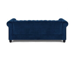 Home Detail Chester 3 Seater Sofa, Blue Velvet - thumbnail 4