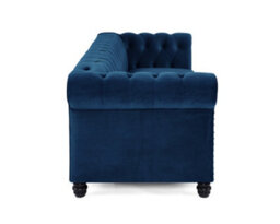 Home Detail Chester 3 Seater Sofa, Blue Velvet - thumbnail 3